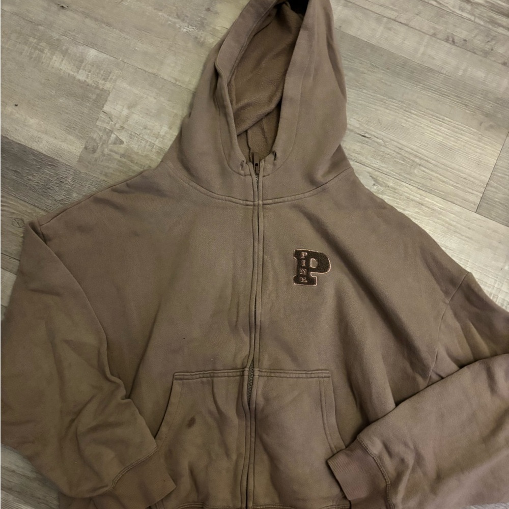 PINK Victoria's Secret Tan Hoodie